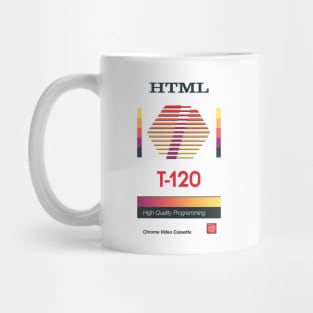 Retro Blank VHS HTML Mug